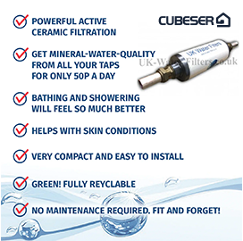 CUBESER Whole House Water Filter - UK Water Filters 22mm Installation